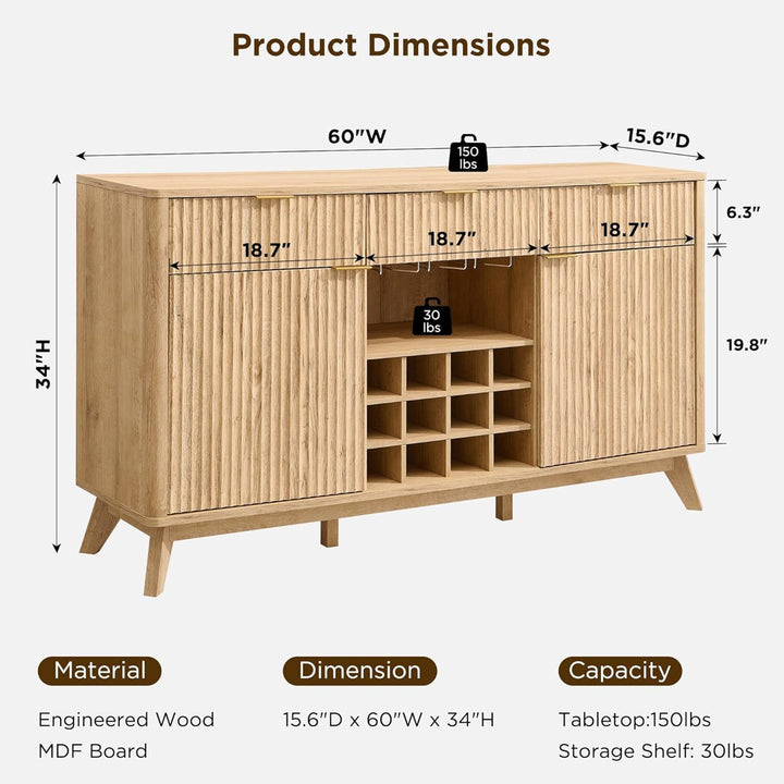 Zhi Bar Cabinet | Natural