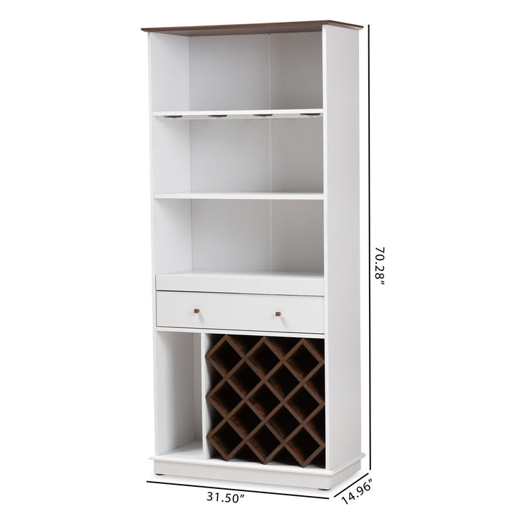Nisto Tall Bar Unit | White