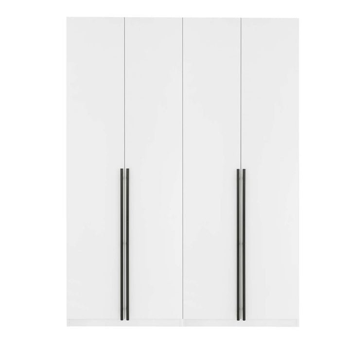 Denco 4 Door Wardrobe | White