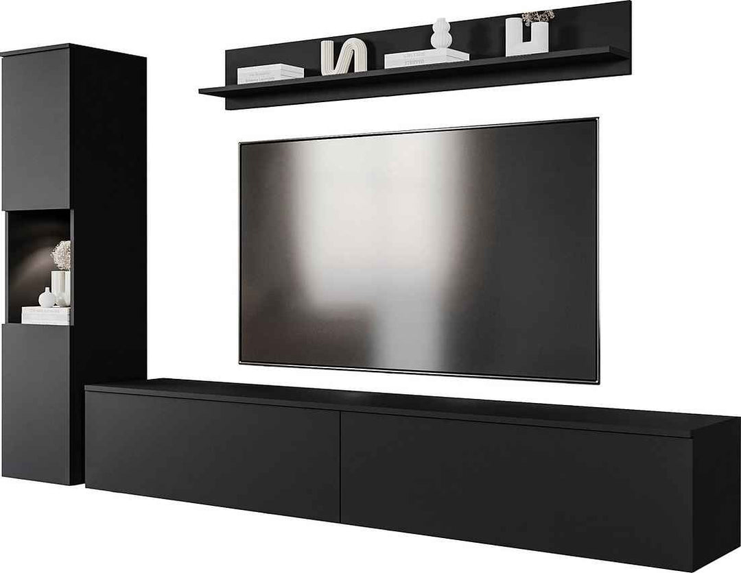 Oxy TV Units Set | Matt Black