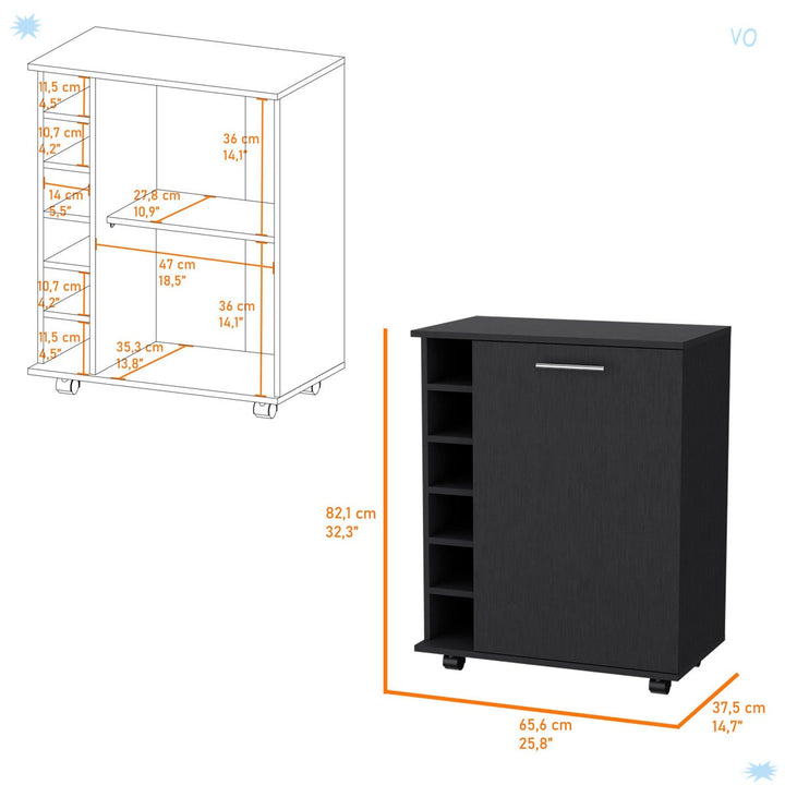 Mei Bar Cabinet | Black