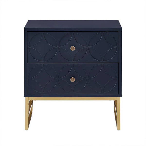 Joshua Bedside Table | Navy Blue