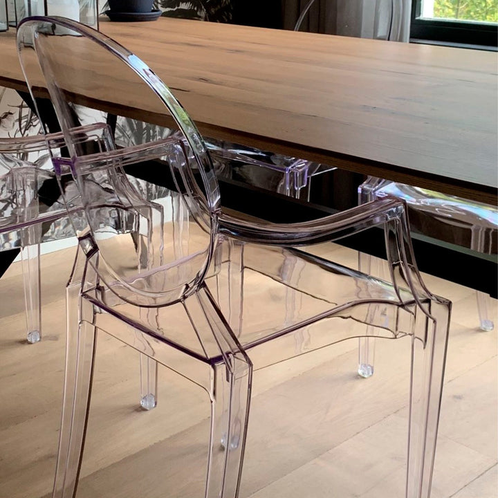 Saskia Arm Acrylic  Chair | Clear