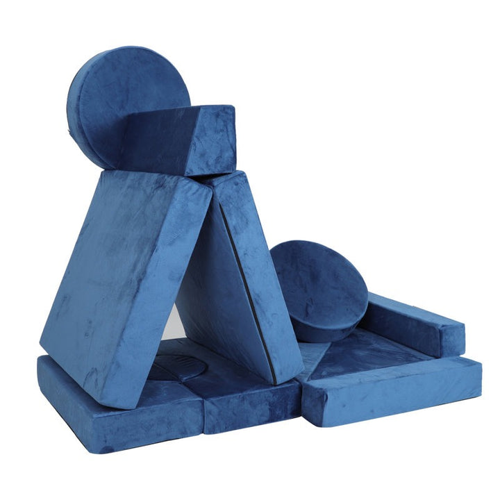 Monster Softplay Block Playset 14-Piece Blue