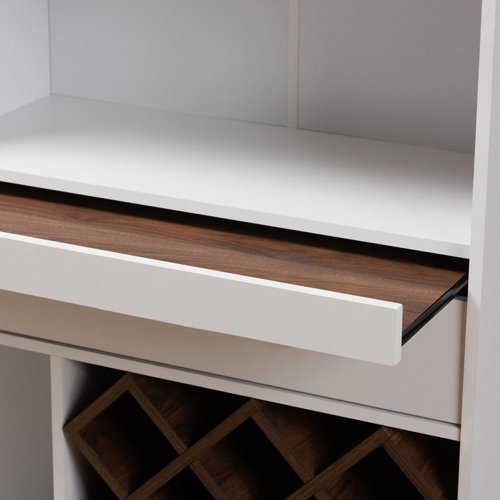 Nisto Tall Bar Unit | White