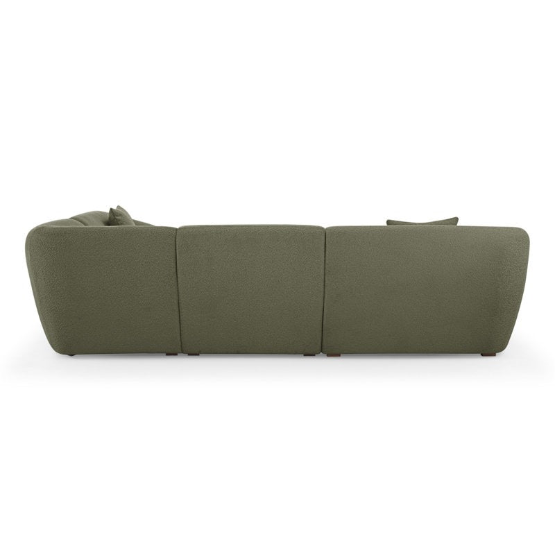 Texido L-Shape Sofa | Green | Right Facing