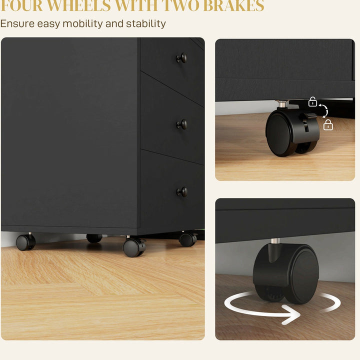 Wai Pedestal Drawer | Black