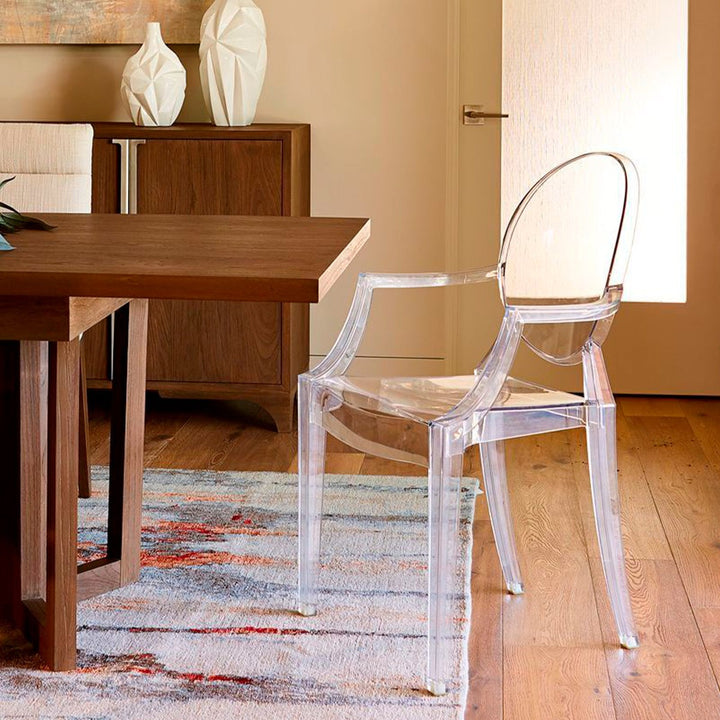 Saskia Arm Acrylic  Chair | Clear