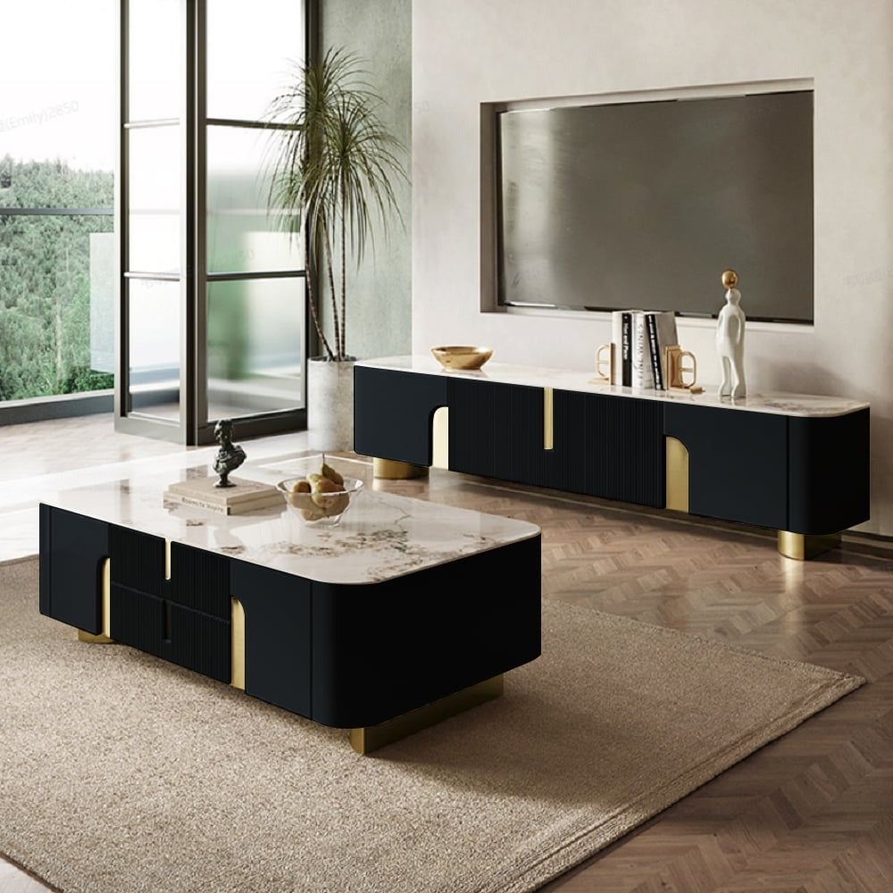 Vista TV Stand | Black | Medium