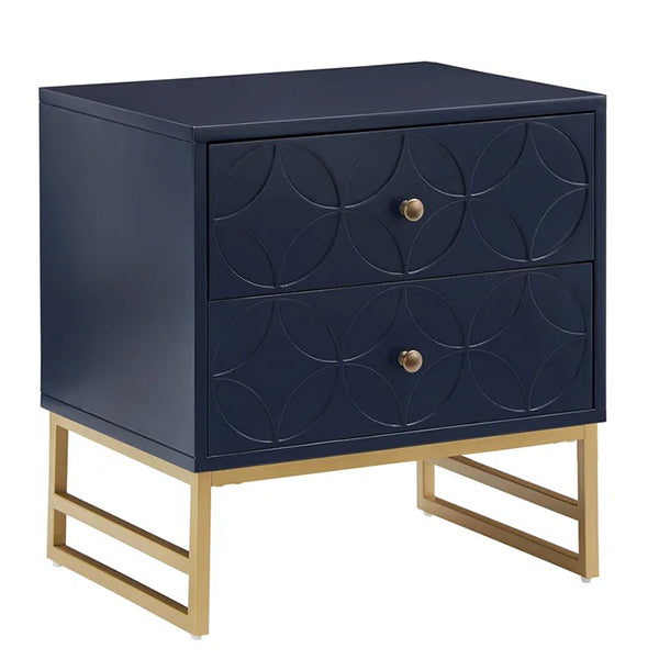 Joshua Bedside Table | Navy Blue