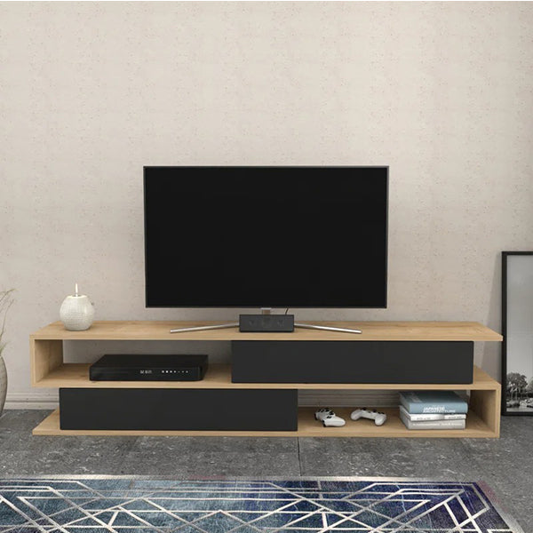 Nathan Tv Stand | Black & Beige