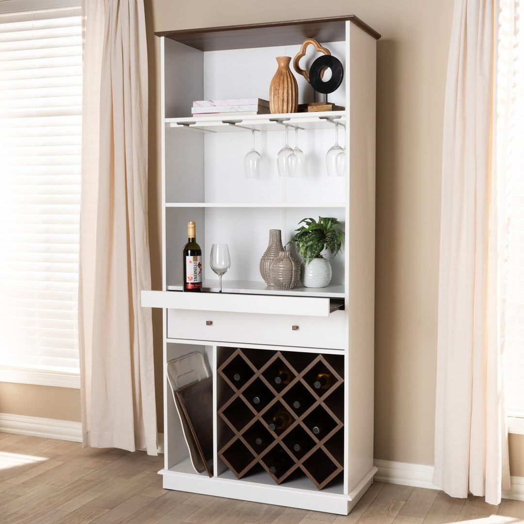 Nisto Tall Bar Unit | White