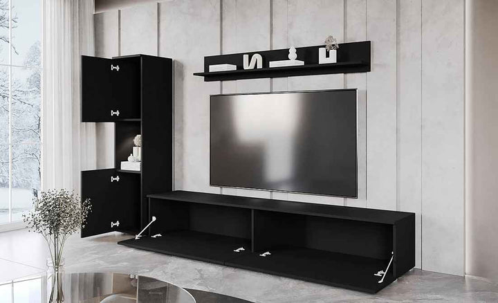 Oxy TV Units Set | Matt Black