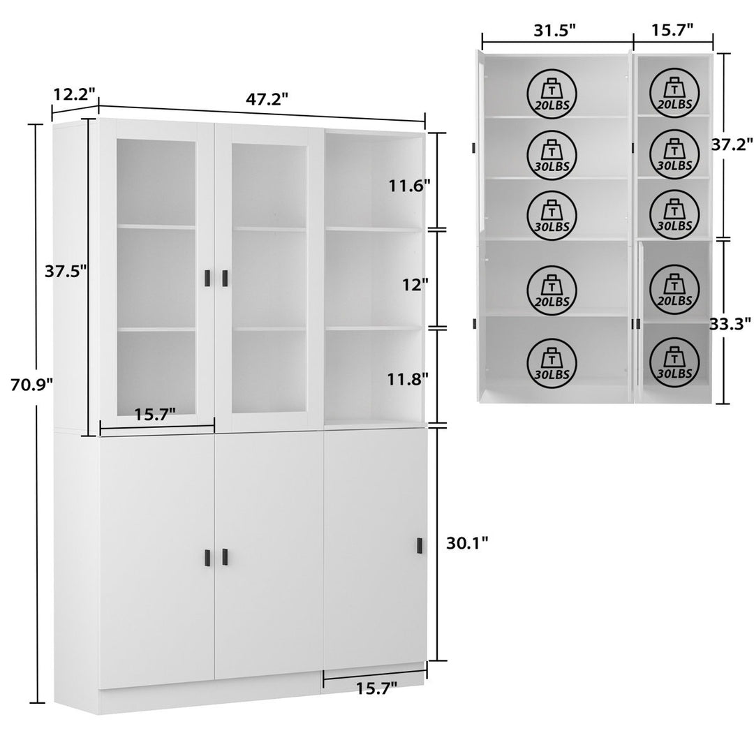 Ryo Tall Crockery Unit | White
