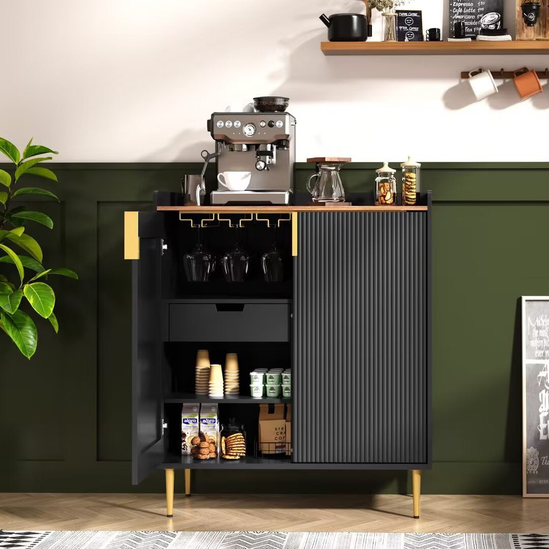 Emi Bar Cabinet | Black
