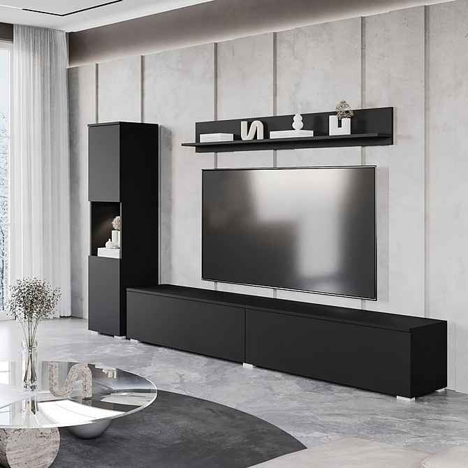 Oxy TV Units Set | Matt Black
