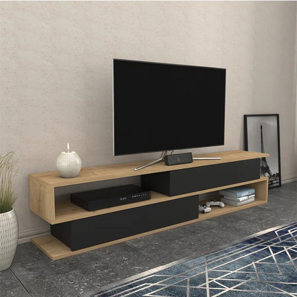 Nathan Tv Stand | Black & Beige