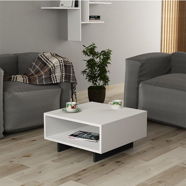 Heera Moti | Box Coffee Table | White