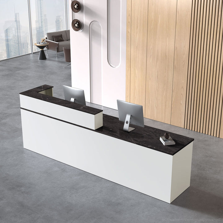 Kavi Reception Table | White & Black