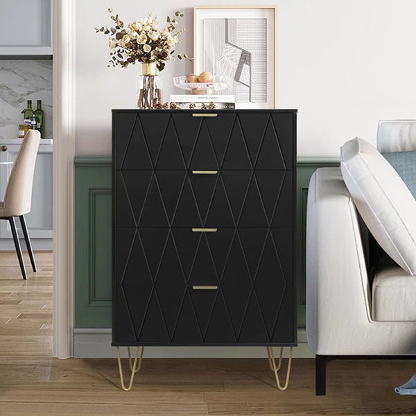 Anthony Chest Of 4 Drawers | Black