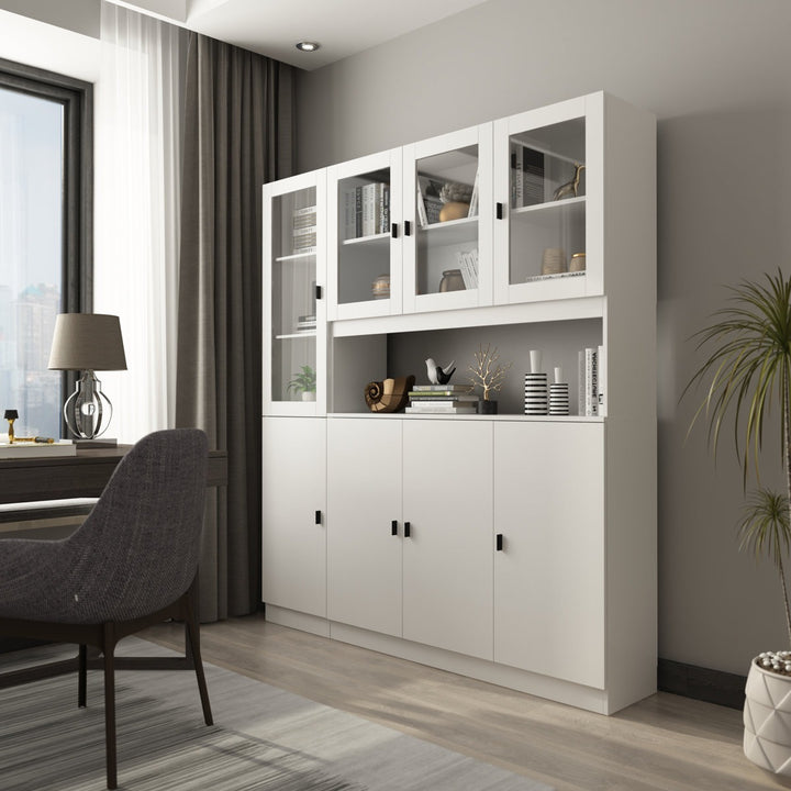 Mano Tall  Crockery Unit | White