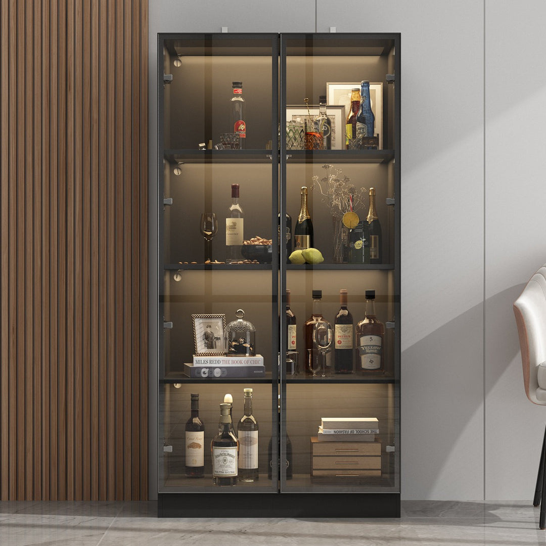 Joco Tall Crockery Unit | Black