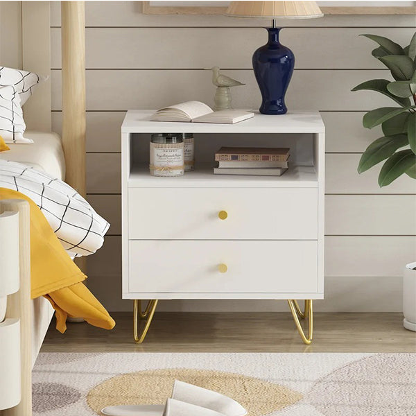 Andrew Bedside Table | White