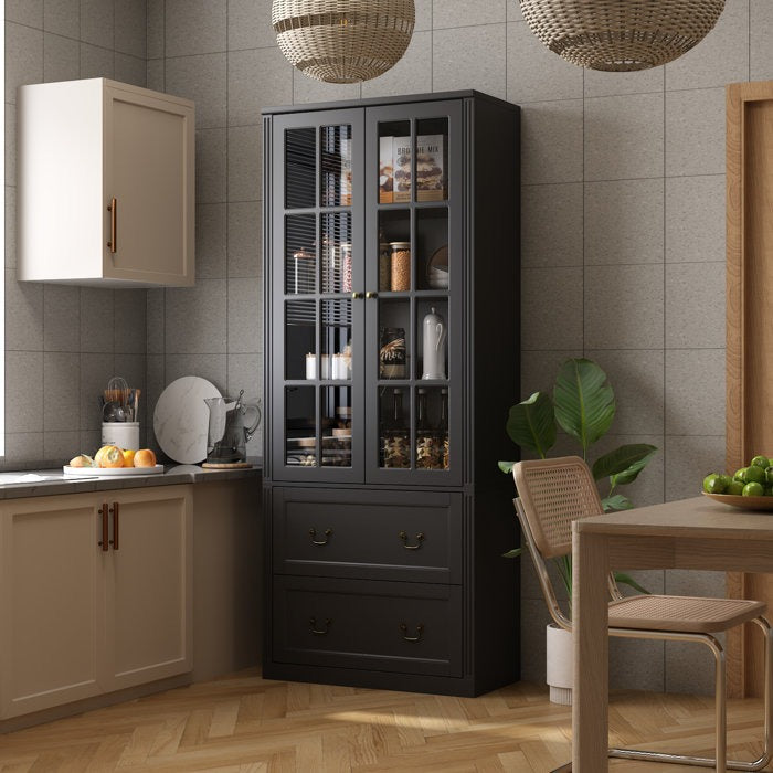 Zojo Tall Crockery Unit | Black