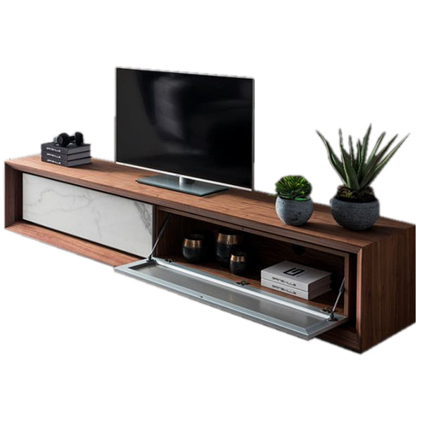 Nicolas Marble TV Stand |Small | Walnut