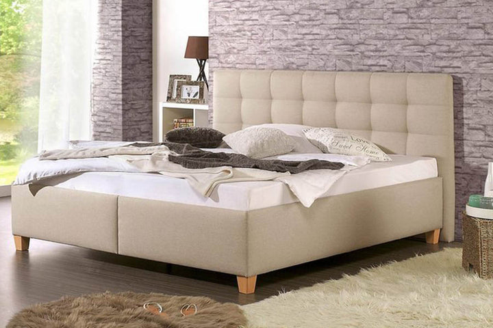 Unum Bed Without Storage | King | Cream Fabric