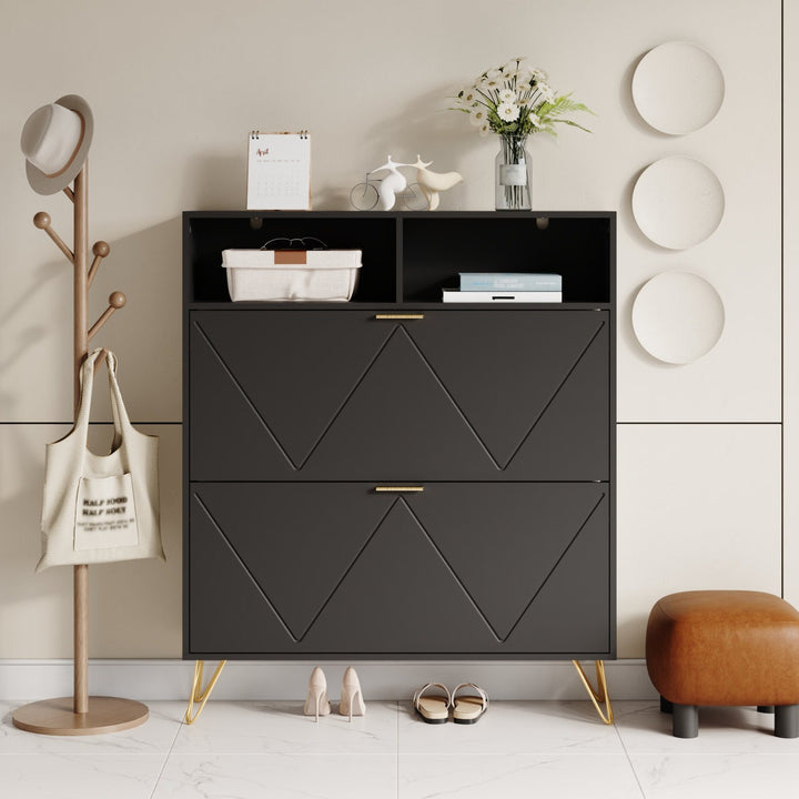 Saoirse  Shoe Rack | Black