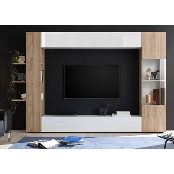 Mox Tv Unit Set | White & Beige