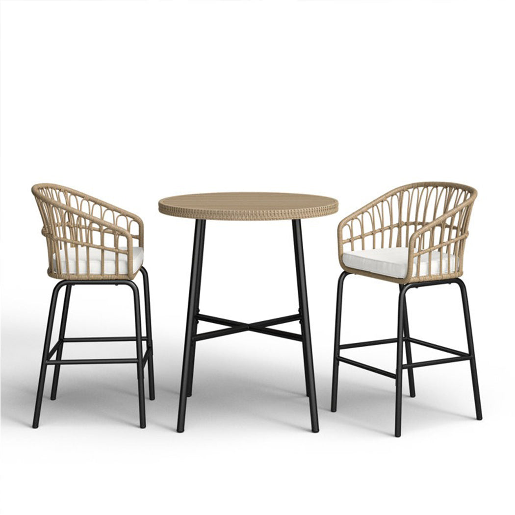 Durai 2 -Seater  Round Outdoor Bar Set