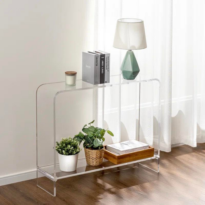 Opal Acrylic Console Table | Clear