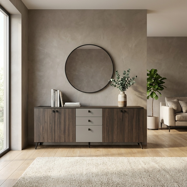 Rafi Sideboard & Cabinet |Walnut