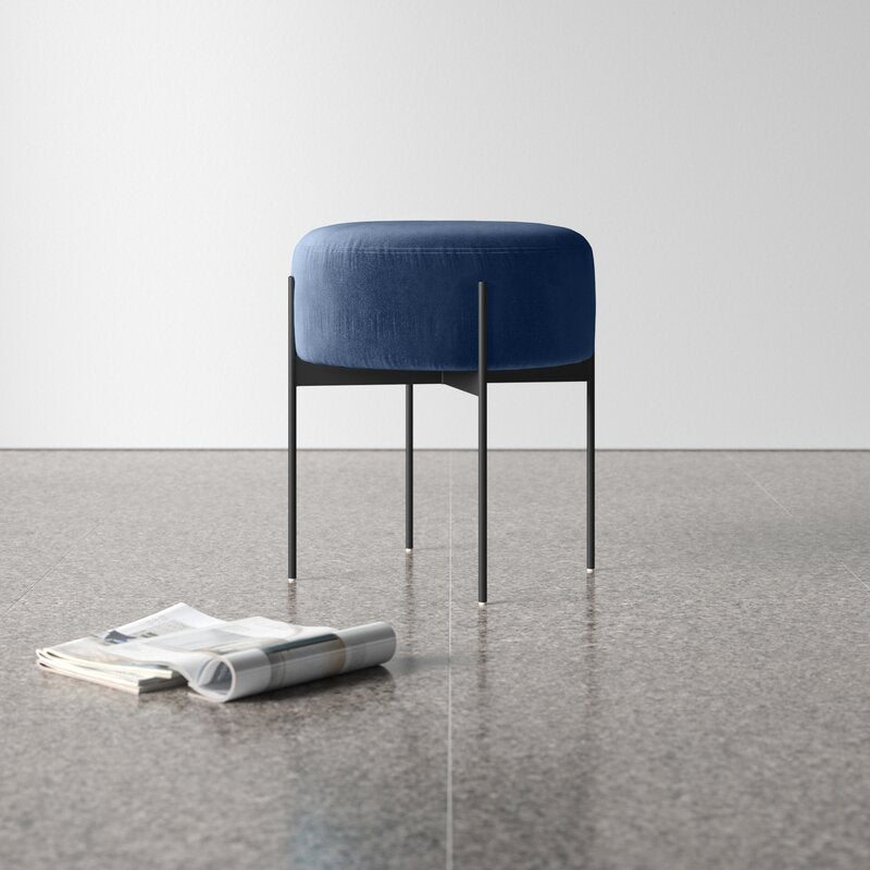 Zitts Ottoman | Navy Blue