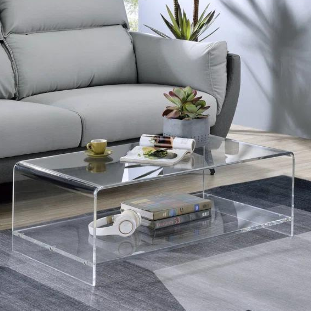 Zenith Acrylic Coffee Table | Clear