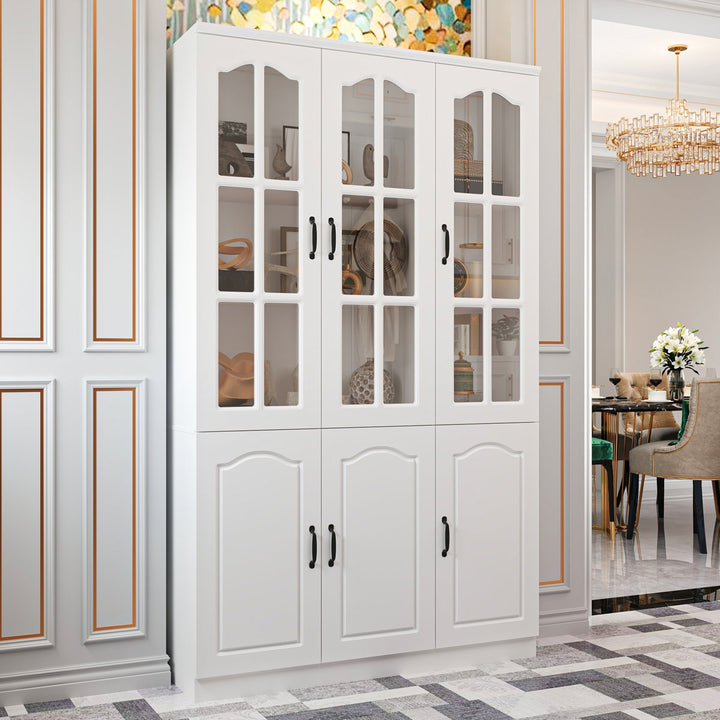 keji  Tall Crockery Unit |White