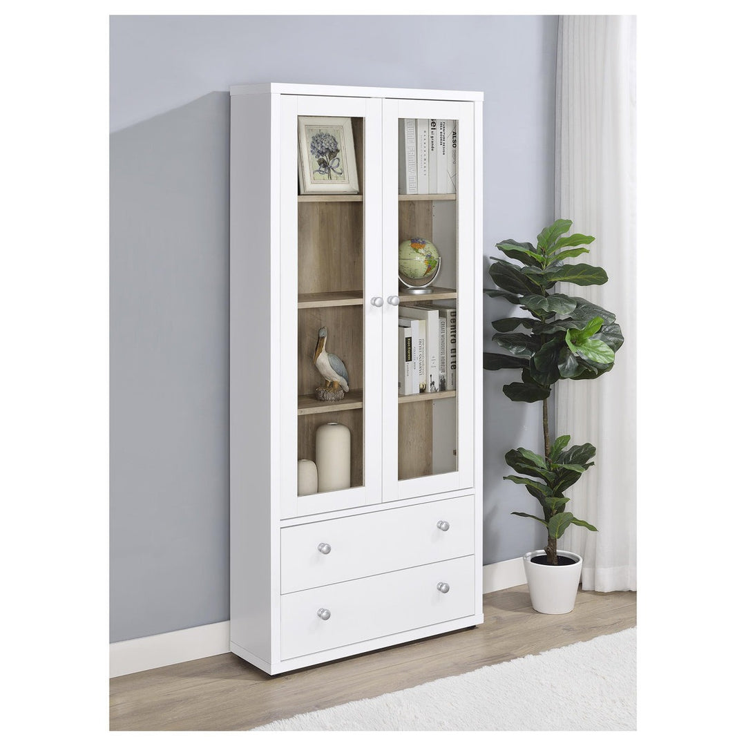 Heno Tall  Crockery Unit | White