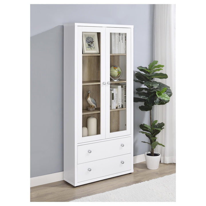 Heno Tall  Crockery Unit | White