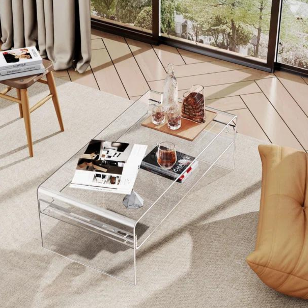 Zen Acrylic Coffee Table | Clear