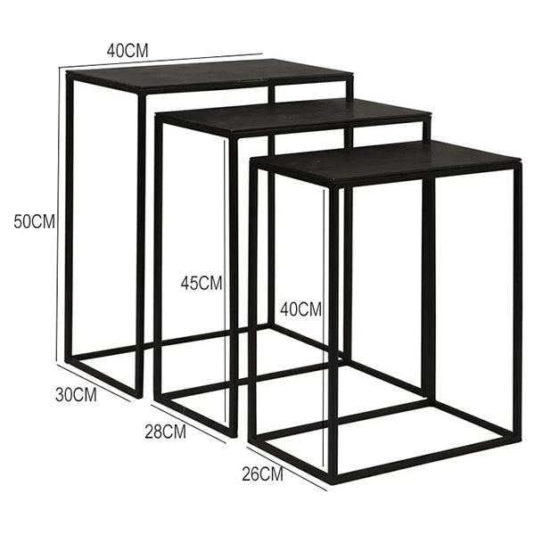 Core Nest Of Table | Black