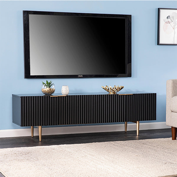 Vertical line TV Stand | Black