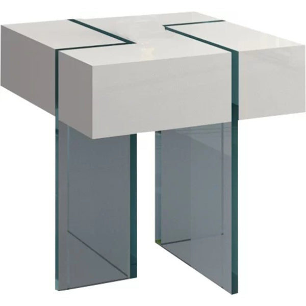 Cas End Table | White