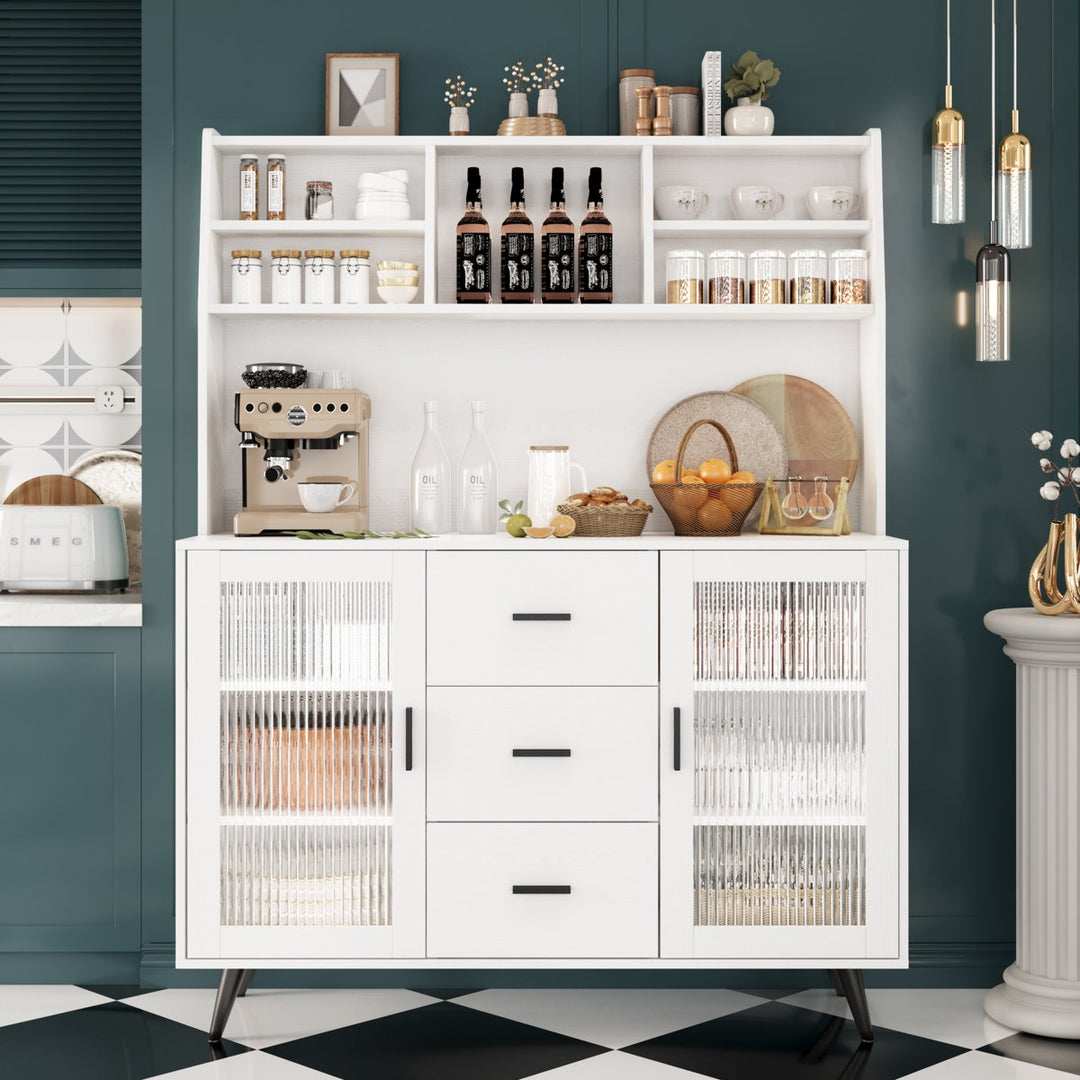 Reo Tall Crockery Unit | White