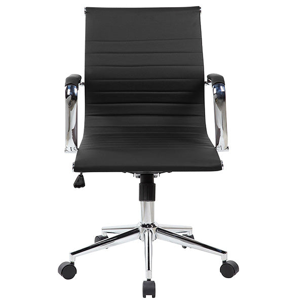 Noah Workstation Medium Back Office Chair | Black