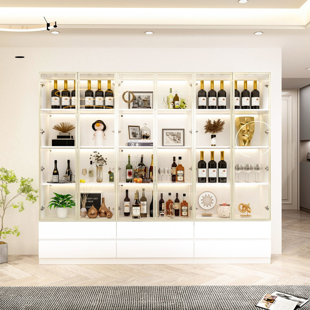 Moco Tall Crockery Unit | White
