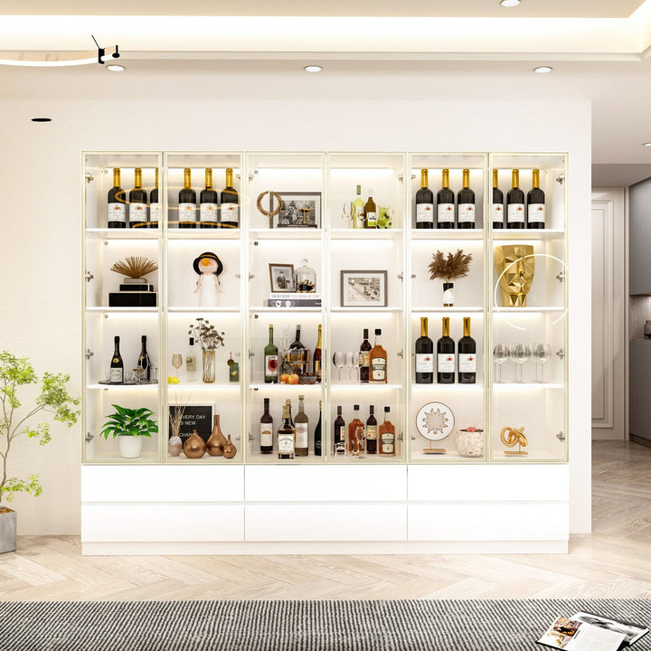 Moco Tall Crockery Unit | White