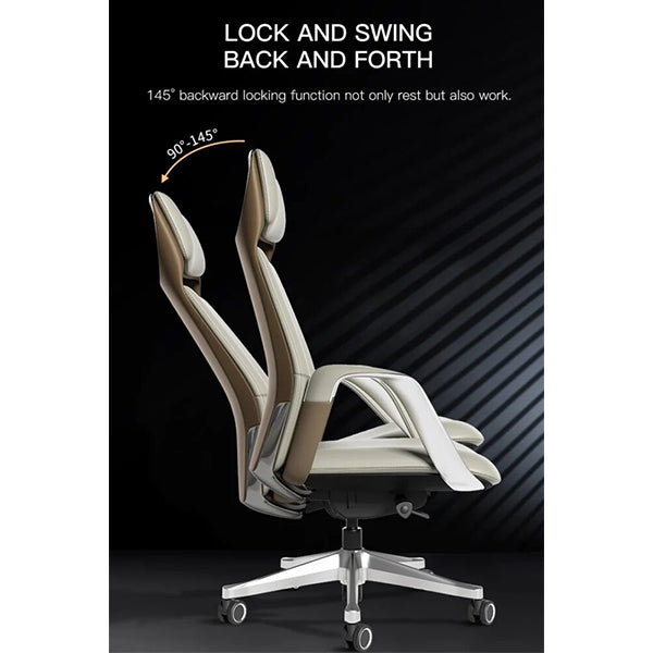 Luxury Director High Back Office Chair |Off White