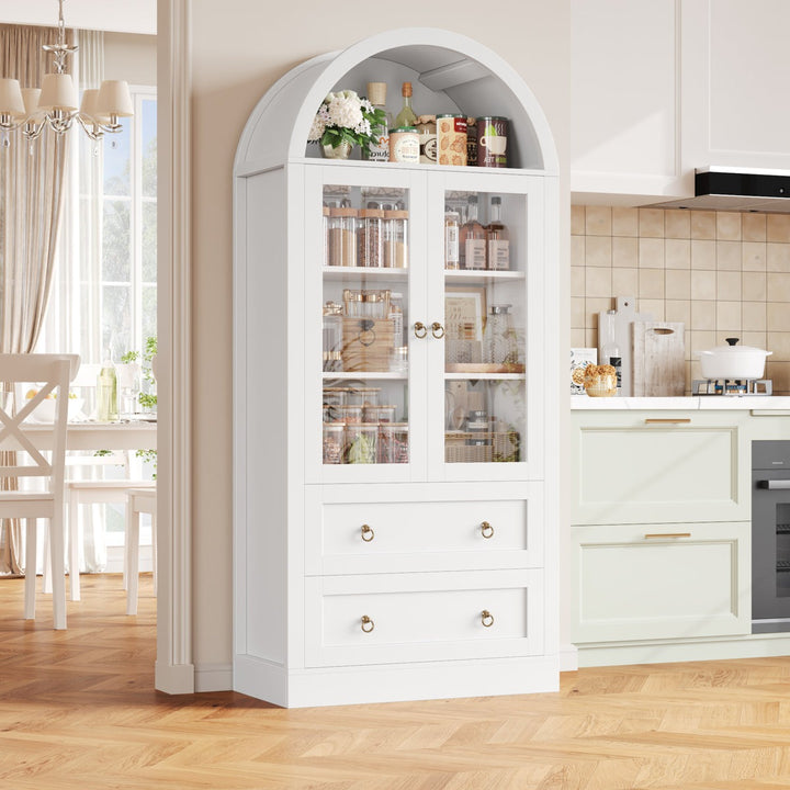 Aug Tall Crockery Unit | White